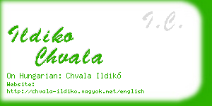 ildiko chvala business card